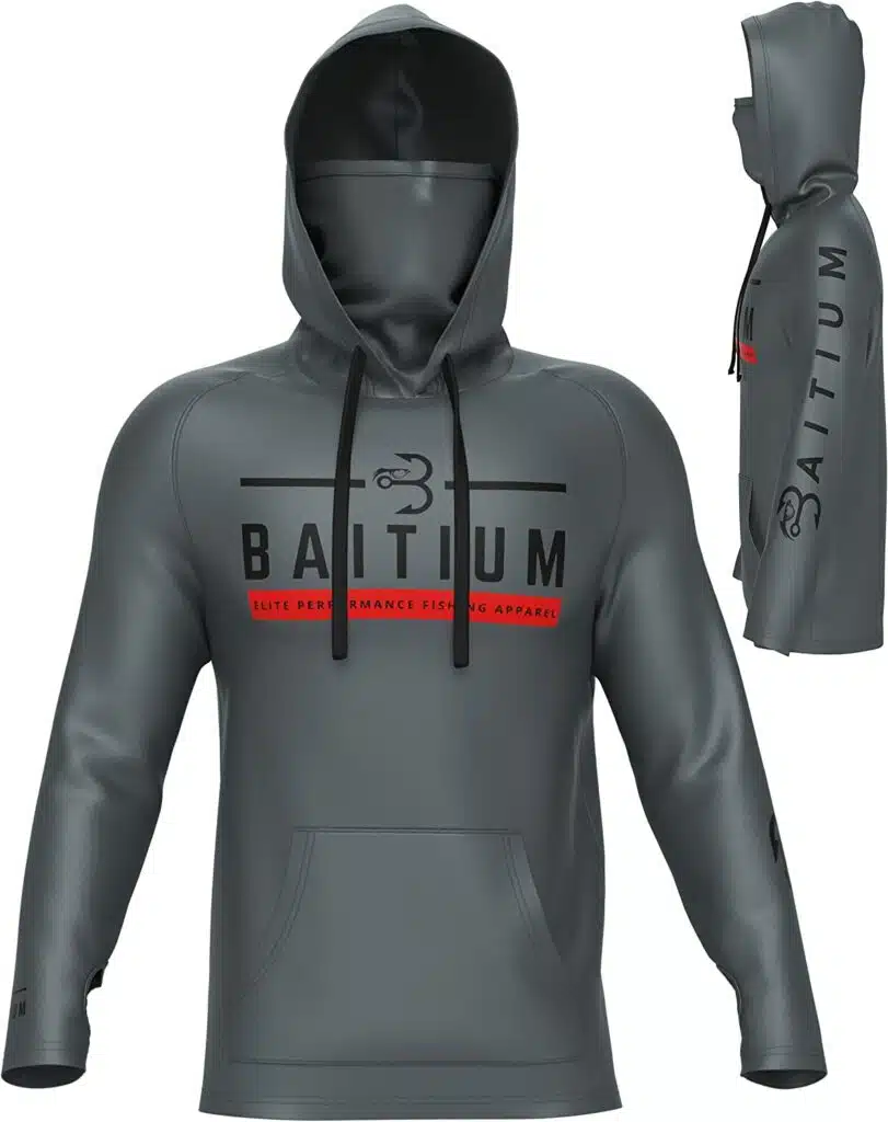 Baitium Long Sleeve Hooded Shirt Lightweight UPF 50+ Sun Protection